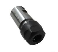 Niceminiwall ER11A Spindle Chuck for Motor Shaft Extension Rod - Steel Collet Chuck Compatible with ER11, 3mm/1/8/4mm/5mm/6mm/1/4/8mm/10mm Straight Shank Tools, Silver &(ER11A-6.35mm)