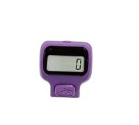 Niceminiwall Ergonomic Handheld Electronic Counter with Large LED Display and Silent Button, ABS Finger Clicker for Accurate Counting up to 99999 in Sports,(Dark Purple)