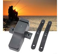 Niceminiwall Fishing Bite Alarm with Loud Sound Bell and LED Light Indicator, Clip-On ABS Bite Detector for Night or Day Fishing, Rod Mount for Multiple Poles,