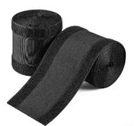 Niceminiwall Floor Cable Cover Protector 3Meters Black Polyester Cord Management System for for Office Carpet or Hard Floor, Conceals and Protects Wires to Prevent Tripping Hazards(Type A)