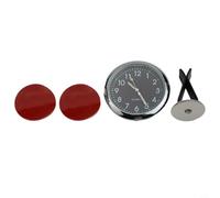 Niceminiwall Fluorescent Luminous Car Dashboard Clock with Quartz Analog Display, Zinc Alloy -On Design, Air Vent Mount, Built-in Button Battery, 4cm Mini Size for