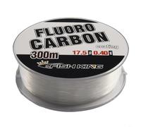 Niceminiwall Fluorocarbon Leader Material 300m Carp Fishing Line Clear Fluoro Carbon Fishing Line, Fast Sinking and Invisible Predator Fishing Leader For Freshwater and Saltwater Sea Fishing(0.4mm)