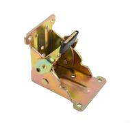 Niceminiwall Folding Hinge Table Leg Brackets Foldable for Extension Tables and Chairs Made of Metal with Self-Locking Design in Black Silver or Gold Color(Gold)