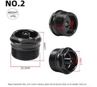 Niceminiwall For Bike Fork Valve Nut For Bicycle Air Fork Cap Assembly Thread 28.3/30.3/32.3x1.0mm(30.3x1.0MM A)