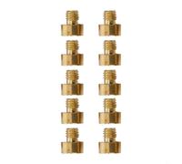 Niceminiwall For Carb Main Jets for Mikuni Carburetor - 10-Piece Set with Sizes #155, #160, #170, #175, #180, #185, #190, #195, #200 and #205 - Thread Length 5mm and M5x0.75mm