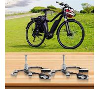 Niceminiwall Front and Rear Road C Brake Set, Symmetrical Arch Design Brakes Compatible with for 20-26 Inch Bikes, Wear-Resistant Material, to Install Replacement(black)