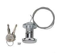 Niceminiwall Garage Door Drive Release with Lock for Garage Doors without Separate Entrance, Can Open from the Outside Steel Cable Includes 2 Keys for Garage Doors Without Side Access Doors