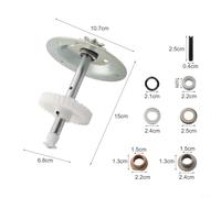 Niceminiwall Garage Door Opener Gear Sprocket Kit 1/3-1/2 HP Metal Replacement Parts Compatible with LiftMaster, Sears, for for Craftsman Openers, Long Lasting Construction for for Reliable