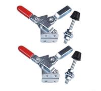 Niceminiwall GH-102B Quick Release Toggle Clamp with 100kg Holding Capacity for Woodworking and Workshop Equipment, 2-Piece Set