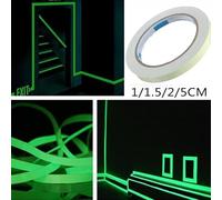 Niceminiwall Glow in the Dark Luminous Tape Safety Film Sticker for Stairs, Stage, Door Surrounds & Walkways - PVC Self- Vinyl Roll, 1cm x (1.5cmx3m)