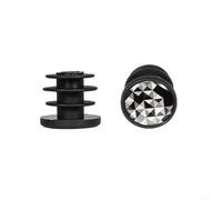 Niceminiwall Handlebar End 22mm Plastic Bar End Lightweight Road Bar Swell Compatible with for Straight Handlebars Installation Strong(Black and White)