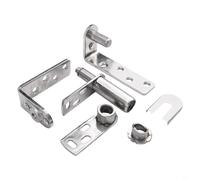 Niceminiwall Heavy Duty Self-Closing Door Hinges, Stainless Steel Double Swing Saloon Door Hardware, Spring Loaded Cafe-Bar Hinges for Restaurant(L)