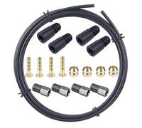 Niceminiwall Hydraulic Brake Hose Repair Kit 2.5m Oil Pipe with Olives Needles Sleeves and Compatible with MT200 M315 M395 M396 M445 M446 M447(A)