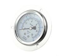 Niceminiwall Hydraulic Pressure Gauge 60mm Dial Copper Stainless Steel Industrial Meter for Oil Air Measurement Compatible with YN-60ZT Flanged(0-10KG)