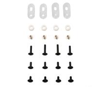 Niceminiwall Ice Hockey Helmet Repair Kit with Screws and Nuts for Goalie Helmet Visors, Metal and Plastic Fasteners for Installing or Replacing Straps on Most