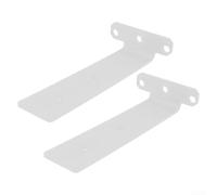 Niceminiwall Invisible Wall Shelf Bracket Heavy Duty Stainless Steel Floating Shelves Support for Home and Office 4/6/8 Inches White(8 inches)