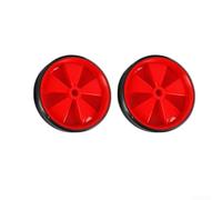 Niceminiwall Kids Training Wheels Pair - Lasting Plastic and Rubber Stabilizers for for Children’s Bikes with 11cm Mute Wear-Resistant Wheels, Safe and Quiet Riding(Red)