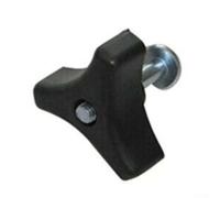 Niceminiwall Lawn Mower Handle Knob and Bolt Set, 2 Pcs Triangle Grip Nut Screw Replacement for For Mountfield and Other Lawn Mower Handle Bar Wheel, Long Lasting Plastic and Metal(0)