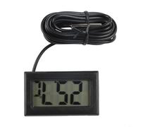 Niceminiwall LCD Digital Temperature Monitor With External Sensor Probe, 1M-5M Cable Wide Range Reading Display For Home Garden Aquatics(2 meters)