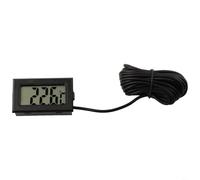 Niceminiwall LCD Digital Temperature Monitor With External Sensor Probe, 1M-5M Cable Wide Range Reading Display For Home Garden Aquatics(3 meters)