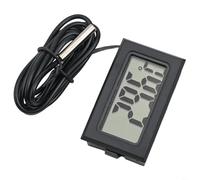 Niceminiwall LCD Digital Temperature Monitor With External Sensor Probe, 1M-5M Cable Wide Range Reading Display For Home Garden Aquatics(1 meters)