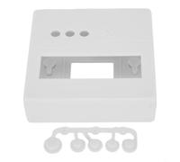 Niceminiwall LCD1602 Display Project Box Plastic Electrical Enclosure with 86mm Panel and 6mm Buttons for DIY Electronics Meter Tester Kits and Nixie Tube Modules, White