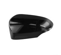 Niceminiwall Left Side Wing Mirror Cover Cap in Gloss Black or White Yaris 2012-2020, Made of ABS with Supercar Design Element for Enhanced Vehicle Protection and Style(Black)