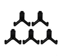 Niceminiwall Lifetime Shed Tool Hook for Vertical Siding - 5 Pack Black ABS Plastic Storage Hooks for Organizing Shovels, Rakes and Wrenches in Garages, Workspaces or Tool(5pcs)