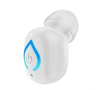 Niceminiwall Long Lasting Single Ear Wireless Headphone, 10H Working Time IPX3 Sweatproof Headset, Ergonomic HiFi Earpiece For Workout Driving Office Use(White)