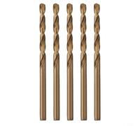 Niceminiwall M35 Cobalt Metric Drill Bits Set 5PCS, for for Ultra-Hardened High-Speed Steel with 5% Cobalt Split Point, Precision Drilling for for Hardened Stainless Steel, Metal, Wood(5mm)