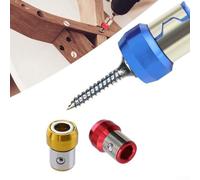 Niceminiwall Magnetic Screw Holder Ring for 1/4" Screwdriver Bits, Metal Anti-Tool with Strong Magnetism to Prevent Screws Falling Out,(3pcs)