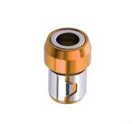 Niceminiwall Magnetic Screw Holder Ring for 1/4" Screwdriver Bits, Metal Anti-Tool with Strong Magnetism to Prevent Screws Falling Out,(Gold)