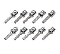 Niceminiwall Metal Drill Adapter for Chimney Cleaning Brush, Galvanized Finish, Compatible with Electric Drill, For Durable Connector for Efficient Stove Pipe Maintenance