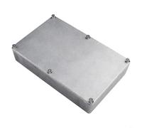 Niceminiwall Metal Electric Project Box With Aluminum Construction And Secure Lid Fit Designed For Instrument Enclosure And Electronics Protection With IP54(1590DD（188x120x37mm）)