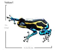 Niceminiwall Metal Frog Yard Decoration Outdoor Statue for Garden, Patio or Wall Decor, Multicolored Art Deco Style Ornament, 18x20.5cm/23.5x13cm(Green1)