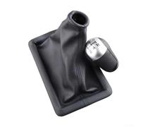 Niceminiwall Microfiber Leather Gear Shift Knob and Dust Boot Cover Kit Compatible with for 2005-2009, OEM 8R3Z-7277-AA, Black Manual Gear Knob, Interior Shifter