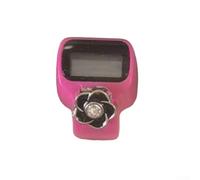 Niceminiwall Mini Electronic Finger Counter with Adjustable Strap and LED Display, to-Use Tally Clicker Compatible with for Knitting, Crochet, Sports Scores, Attendance,(Rose Red)