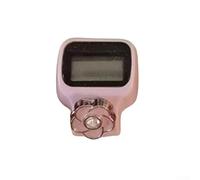 Niceminiwall Mini Electronic Finger Counter with Adjustable Strap and LED Display, to-Use Tally Clicker for Knitting, Crochet, Sports Scores, Attendance,(Light Pink)