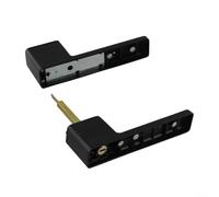 Niceminiwall Minimalist Magnetic Silent Door Lock for Bedroom and Interior Doors, Zinc Alloy Keyless Entry Integrated Lock with Smooth Operation in(Black)