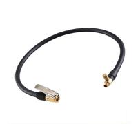 Niceminiwall Motorcycle Car Tyre Inflator Extended Hose - Lasting Copper Air Pump Nozzle Adapter Valve with Leak-Proof Connection and Deflation Button, Compatible with(60CM)