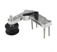 Niceminiwall Motorcycle Chain Tensioner Adjustable Aluminum Alloy Chain Adjuster Anti-Slip Device Spring Loaded for Vibration- Ride Compatible with Most Motorbikes(Silver)