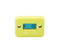 Niceminiwall Motorcycle Engine Hour Meter Digital LCD Display IP68 Waterproof Timer Chronograph for Engine Maintenance and RunMoment Gas Tracking for Motorcycles ATVs(Yellow)