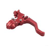 Niceminiwall Motorcycle Short Folding Stunt Clutch Brake Lever for CNC Aluminum 22mm Handlebar for Most Motorbikes, Enhanced Control Reduced Resistance Design, Lasting Anodized(Red)