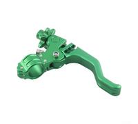 Niceminiwall Motorcycle Short Folding Stunt Clutch Brake Lever for CNC Aluminum 22mm Handlebar for Most Motorbikes, Enhanced Control Reduced Resistance Design, Lasting Anodized(is Green)