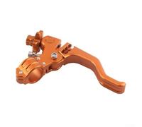 Niceminiwall Motorcycle Short Folding Stunt Clutch Brake Lever for CNC Aluminum 22mm Handlebar for Most Motorbikes, Enhanced Control Reduced Resistance Design, Lasting Anodized(Orange)