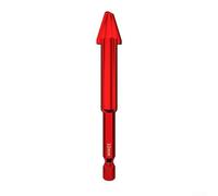 Niceminiwall Multi Purpose Eccentric Drill Bit 6-12mm Hex Shank Triangle Head Design For Glass Tile Wood Metal Double U Shaped Chip Flute(12mm)