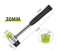 Niceminiwall Natural Rubber Installation Hammer for Tile and Floor Installation, Woodworking and Home Decoration, 25mm/30mm/35mm/40mm Size Options(30MM)
