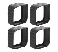 Niceminiwall NewBlink Camera Protective Cover 4-Pack Silicone Waterproof Snowproof Outdoor Security Camera Cover for Doorbell Cameras(black)