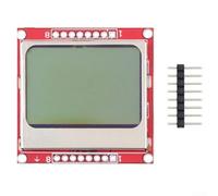 Niceminiwall Nokia 5110 Compatible 84x48 Pixel LCD Display Module with White Backlight, Low Power Consumption, Easy Setup for for Arduino and AVR Microcontrollers, Ideal for