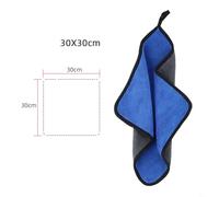 Niceminiwall Non- Fishing Hand Towel for Bait Handling, Thickened Double-Sided Absorbent Microfiber Wipe, 30x30cm, Compatible with Boat Tackle Box Use(Blue)